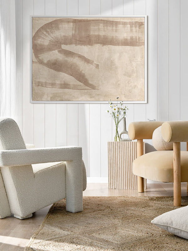 The Mystery of the Unseen Beige Canvas Art Print  | Lifestyle