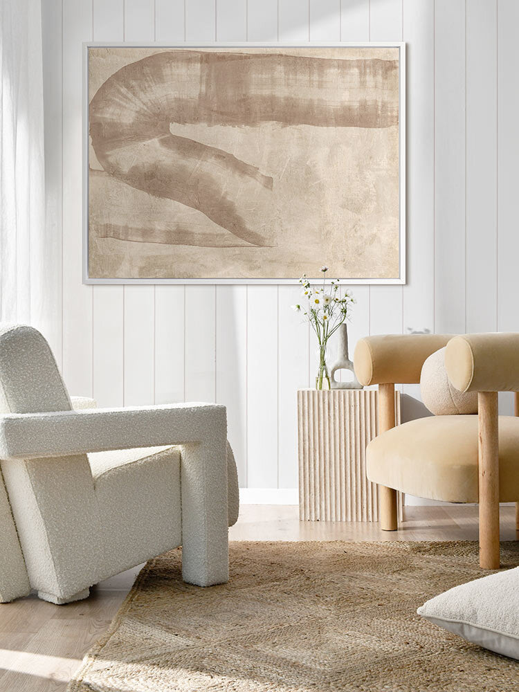 The Mystery of the Unseen Beige Canvas Art Print  | Lifestyle