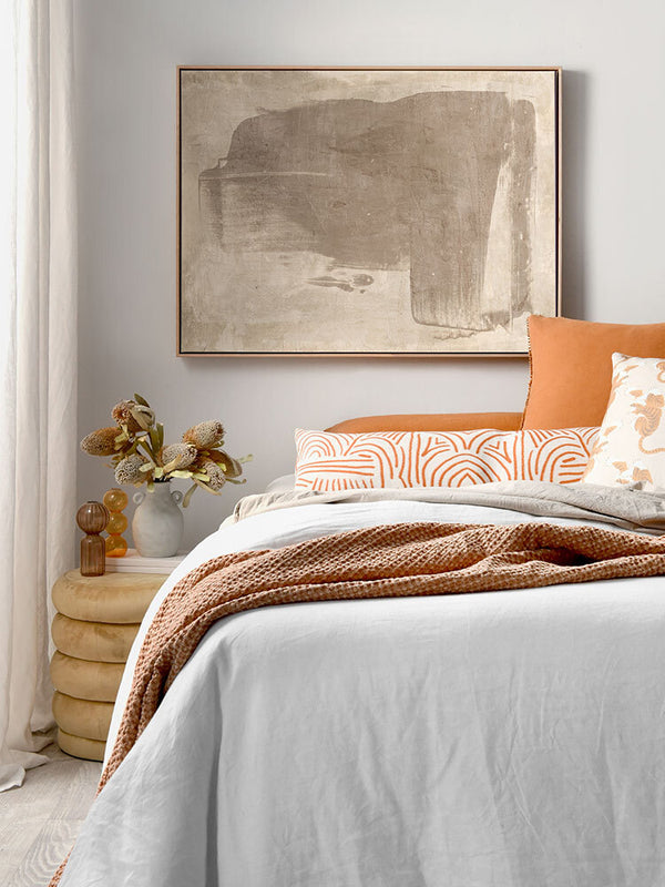 The Calm of Simplicity Beige Canvas Art Print  | Lifestyle