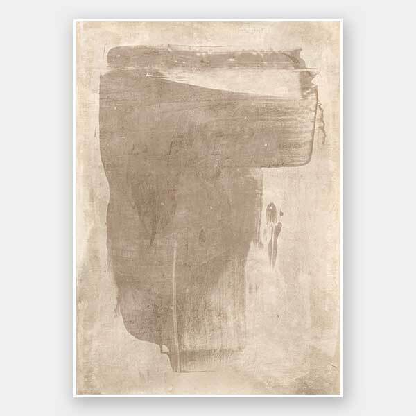 The Calm of Simplicity Beige Unframed Art Print