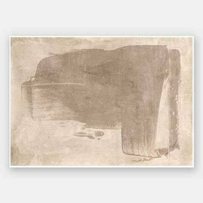 The Calm of Simplicity Beige Unframed Art Print