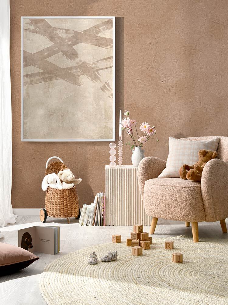 Rustic Charm Beige I Canvas Art Print  | Lifestyle