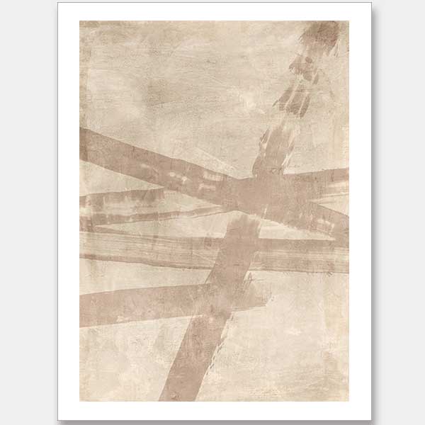 Rustic Charm Beige II Unframed Art Print