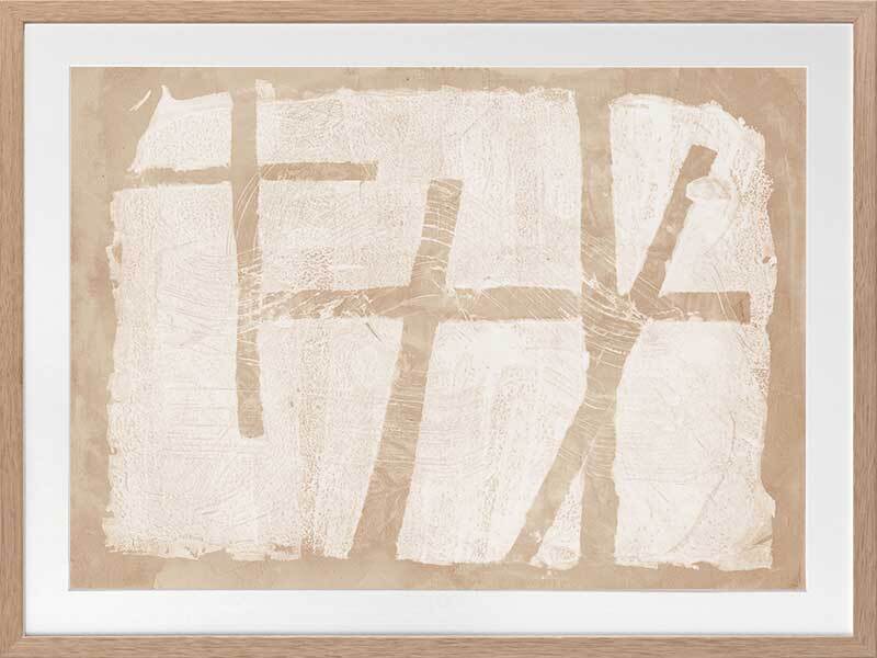 The Strength of Natural Beauty Beige I Framed Art Print