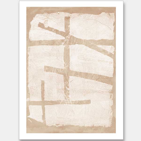 The Strength of Natural Beauty Beige I Unframed Art Print