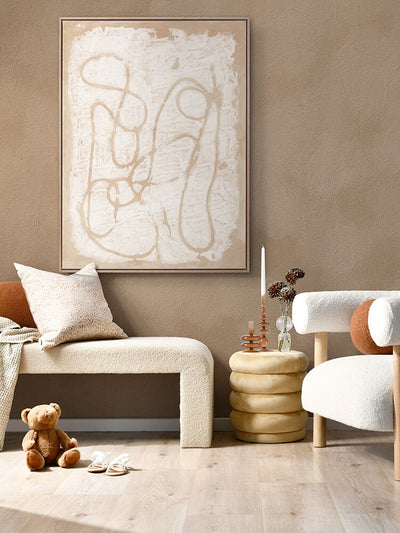 The Dignity of Time Beige Canvas Art Print  | Lifestyle