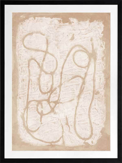 The Dignity of Time Beige Framed Art Print