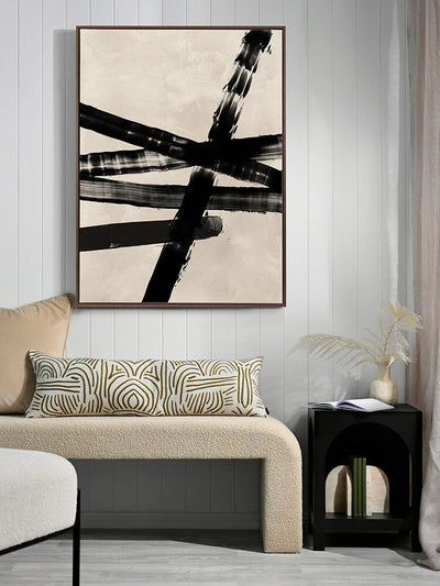 Rustic Charm Black I Canvas Art Print  | Lifestyle