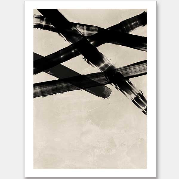 Rustic Charm Black II Unframed Art Print