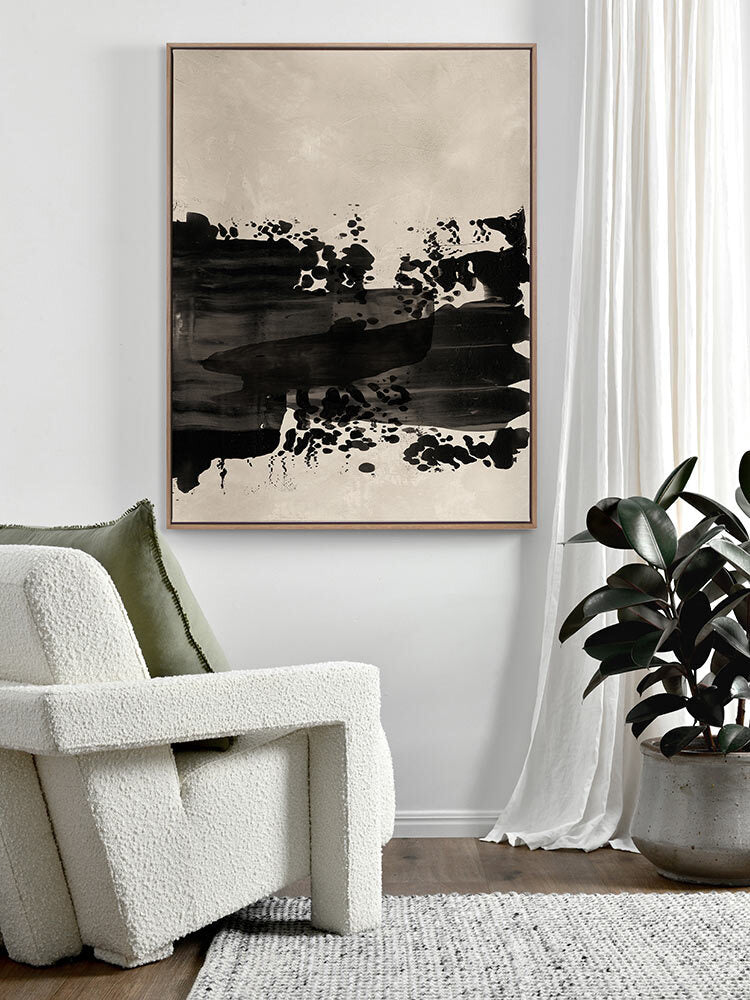 The Poetry of the Imperfect Black I Canvas Art Print  | Lifestyle
