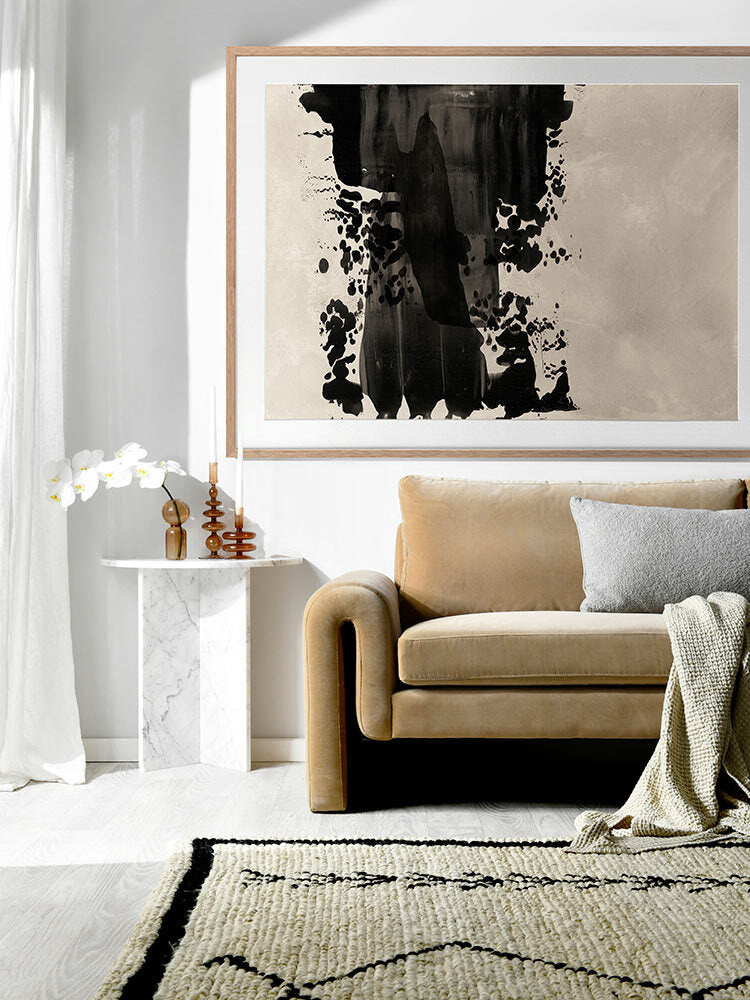 The Poetry of the Imperfect Black I Framed Art Print | Lifestyle