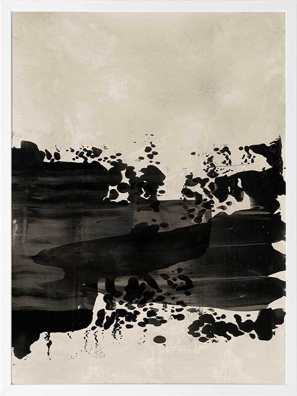 The Poetry of the Imperfect Black I Framed Art Print