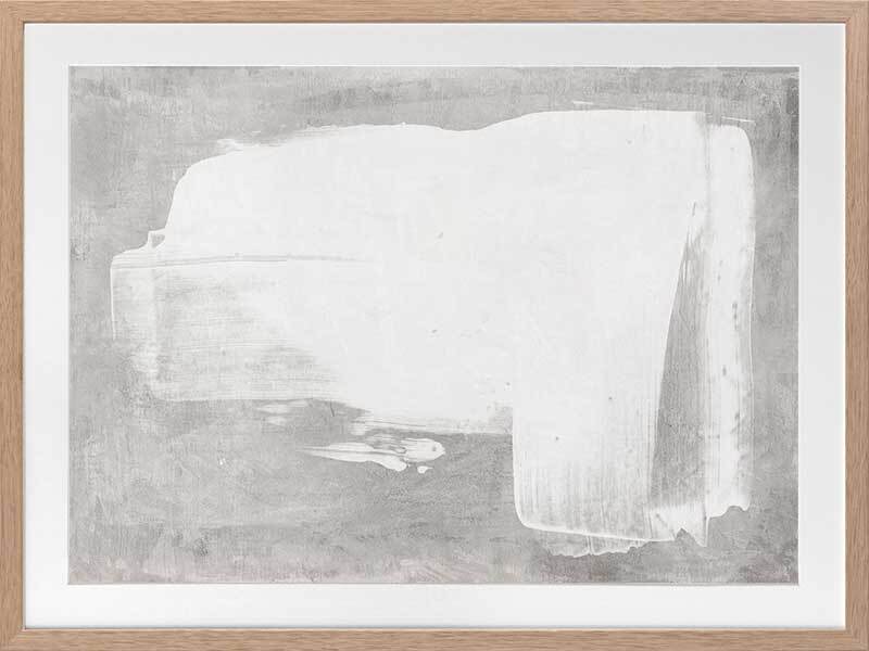 The Calm of Simplicity Grey Framed Art Print