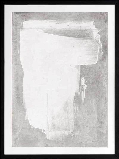 The Calm of Simplicity Grey Framed Art Print