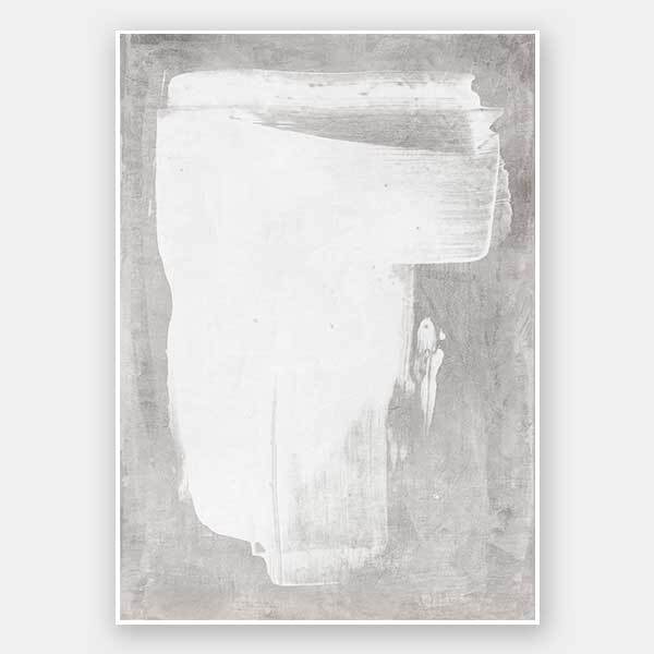 The Calm of Simplicity Grey Unframed Art Print