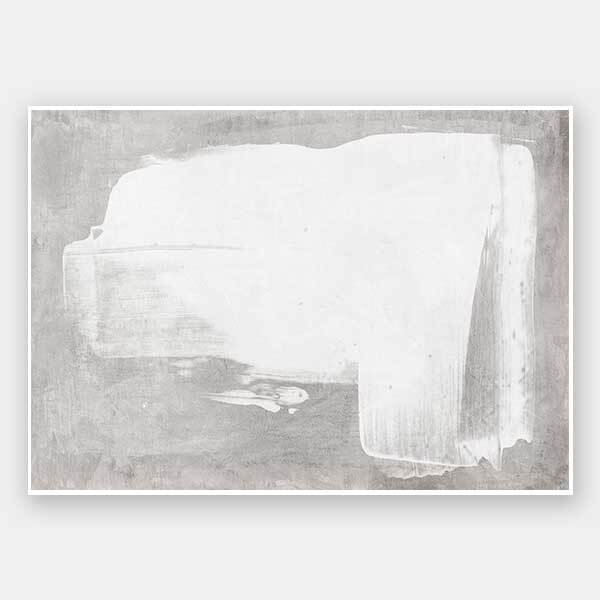 The Calm of Simplicity Grey Unframed Art Print