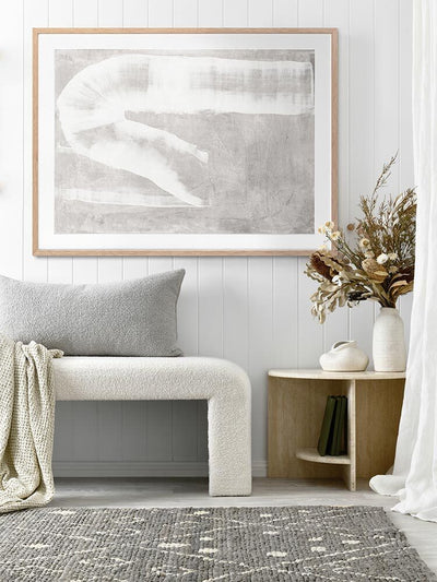 The Mystery of the Unseen Grey Framed Art Print | Lifestyle