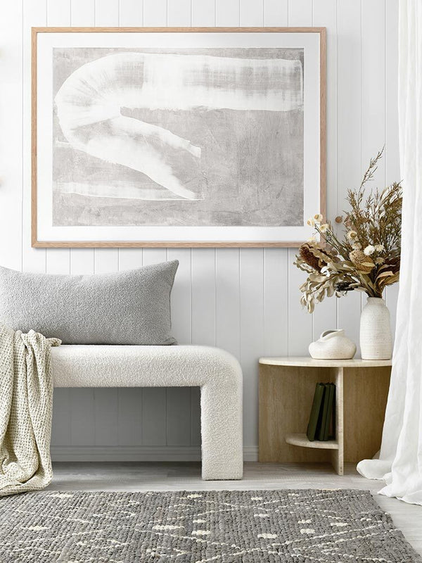 The Mystery of the Unseen Grey Framed Art Print | Lifestyle