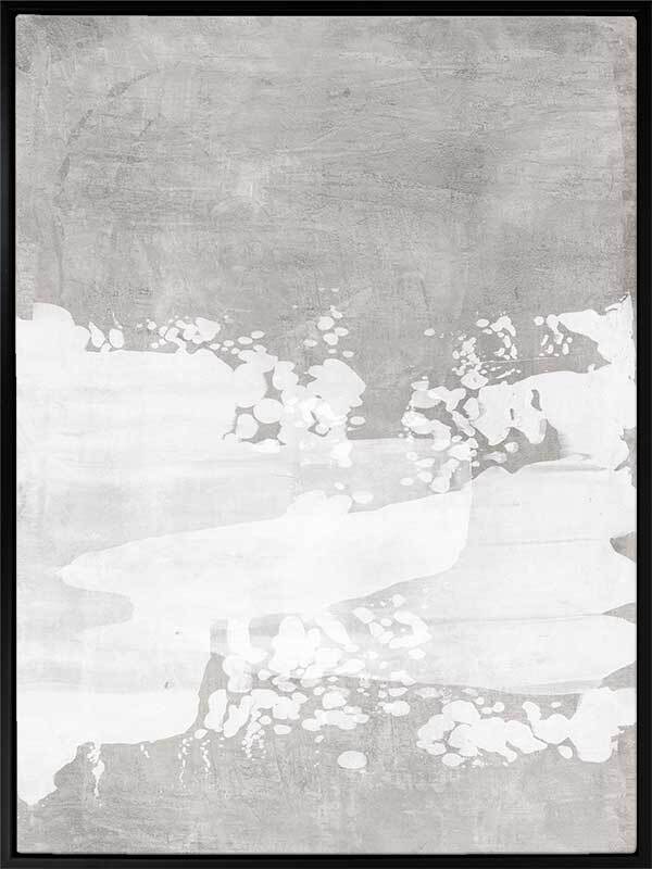 The Poetry of the Imperfect Grey II Canvas Art Print 