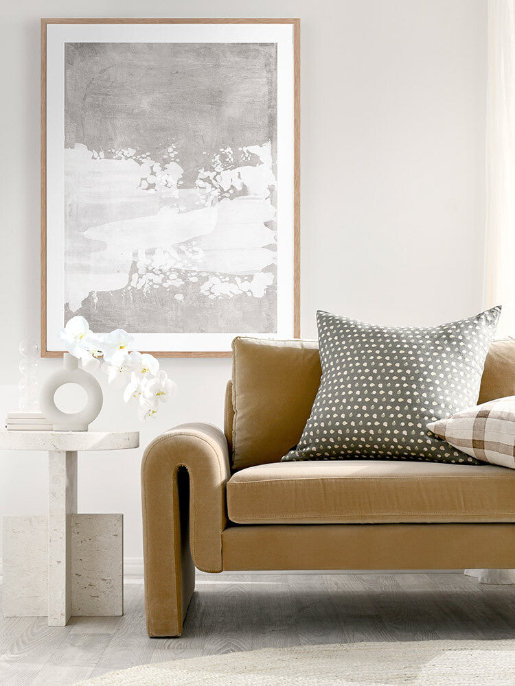 The Poetry of the Imperfect Grey II Framed Art Print | Lifestyle