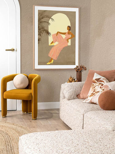 Solène Framed Art Print | Lifestyle