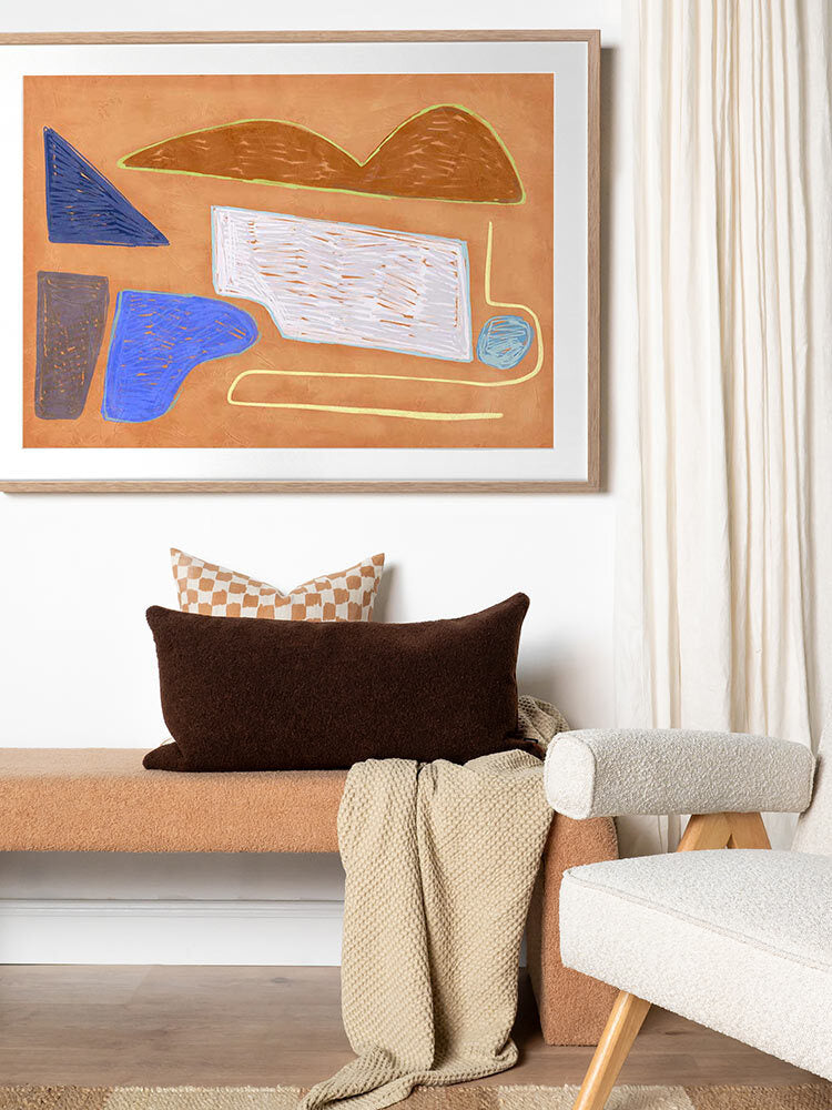 Desert Geo I Framed Art Print | Lifestyle