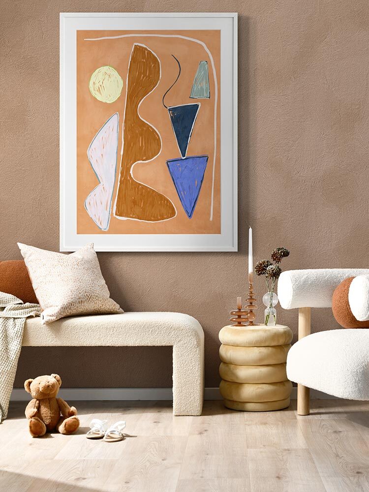 Desert Geo II Framed Art Print