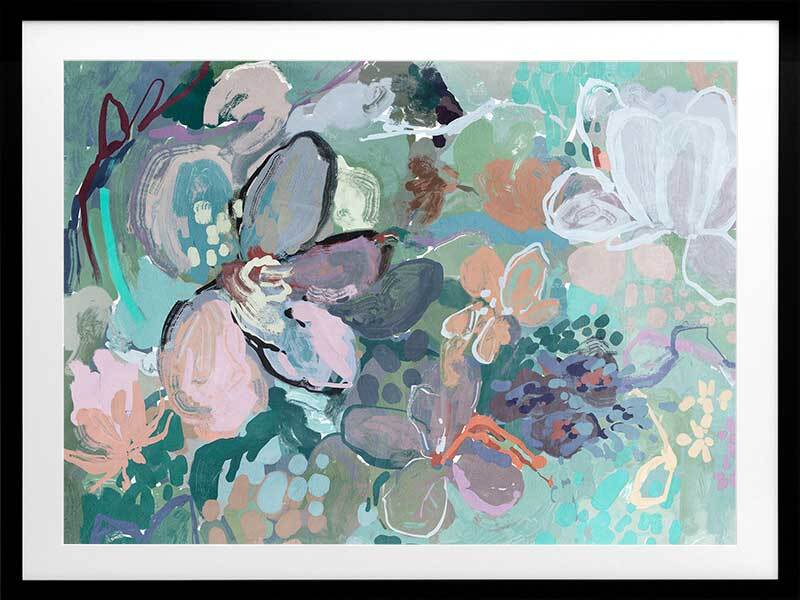 Floral Medley Vibrant Framed Art Print