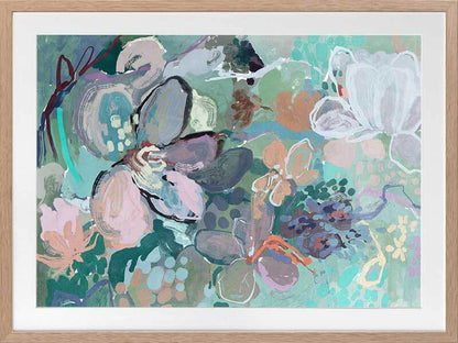 Floral Medley Vibrant Framed Art Print