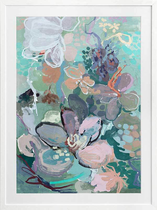 Floral Medley Vibrant Framed Art Print