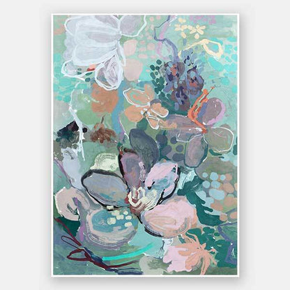 Floral Medley Vibrant Unframed Art Print