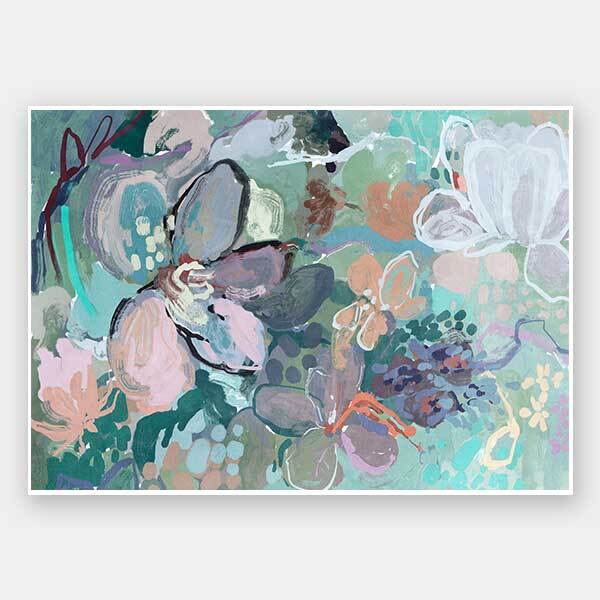 Floral Medley Vibrant Unframed Art Print