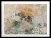 Floral Medley Dark Pastel Framed Art Print