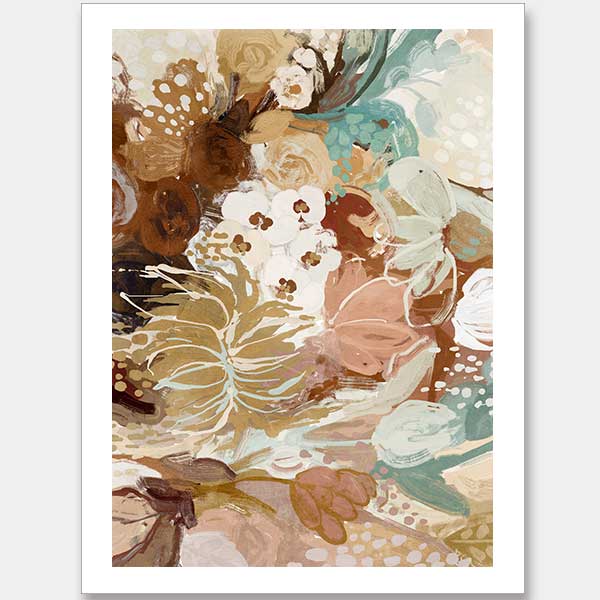 Garden Reverie Multicolour Unframed Art Print