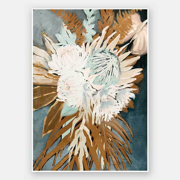 Muted Protea Plant Unframed Art Print