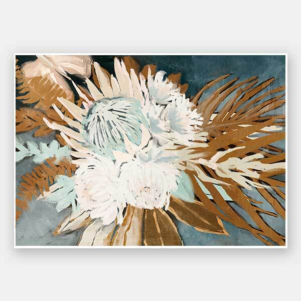 Muted Protea Plant Unframed Art Print