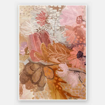 Garden Reverie Pink Unframed Art Print