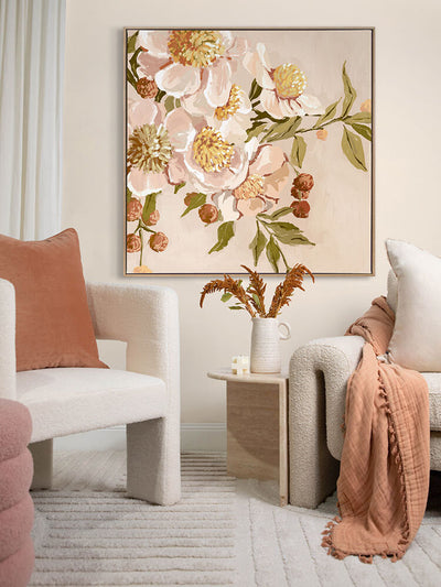 White Daisy Flowers Canvas Art Print | Lifestyle