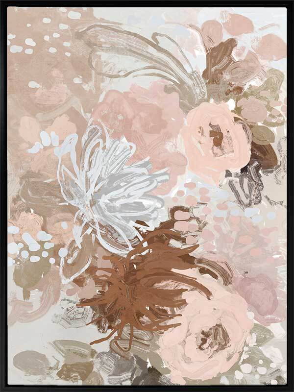 Blush Blossom Delight Canvas Art Print