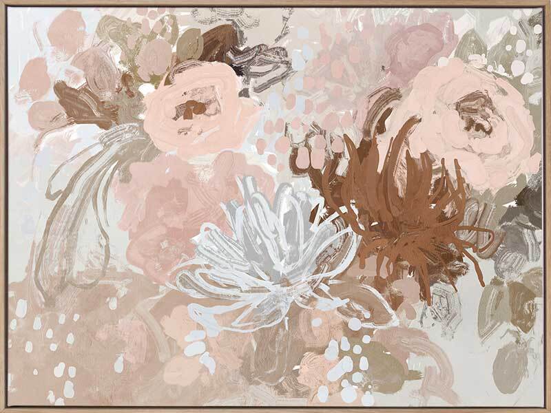 Blush Blossom Delight Canvas Art Print