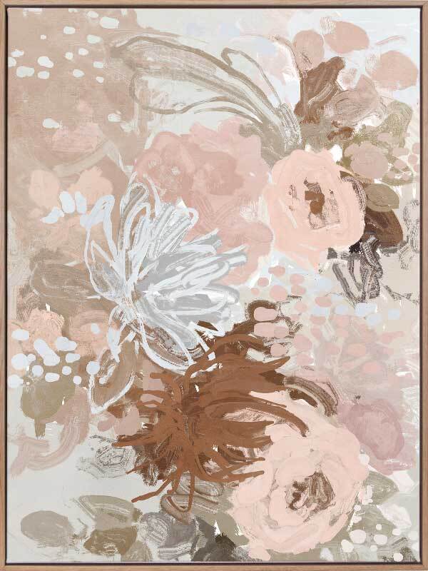 Blush Blossom Delight Canvas Art Print