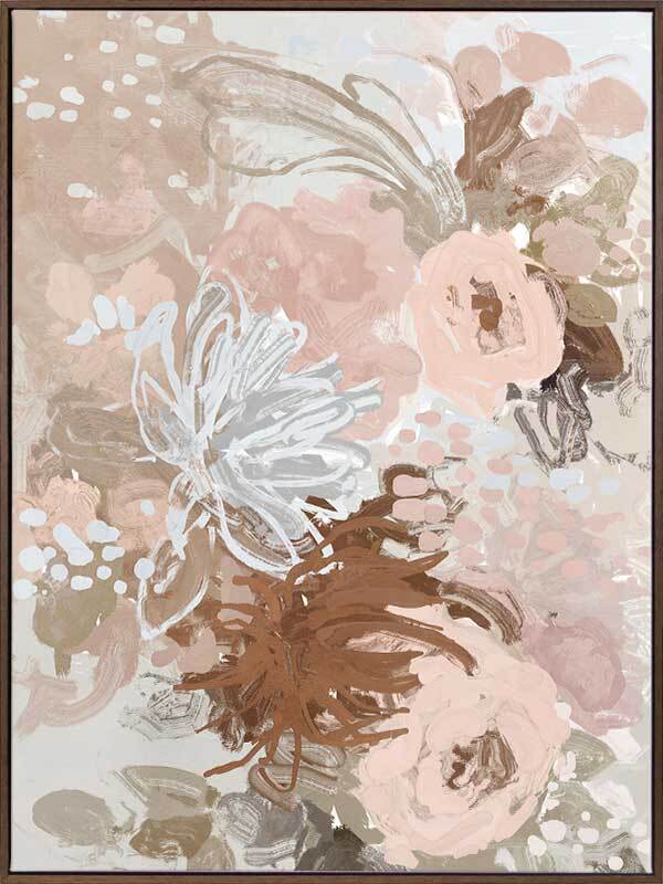 Blush Blossom Delight Canvas Art Print