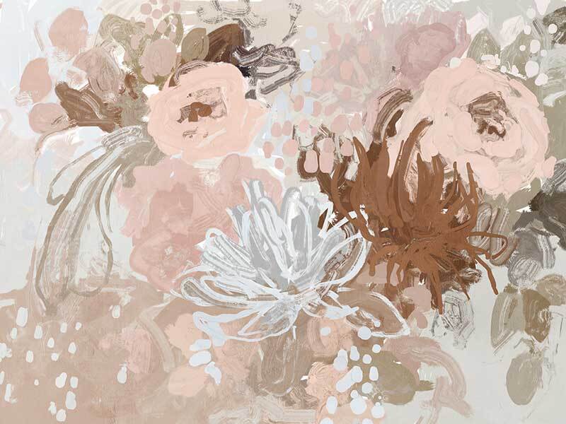 Blush Blossom Delight Canvas Art Print