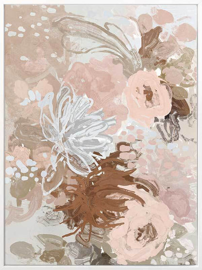 Blush Blossom Delight Canvas Art Print