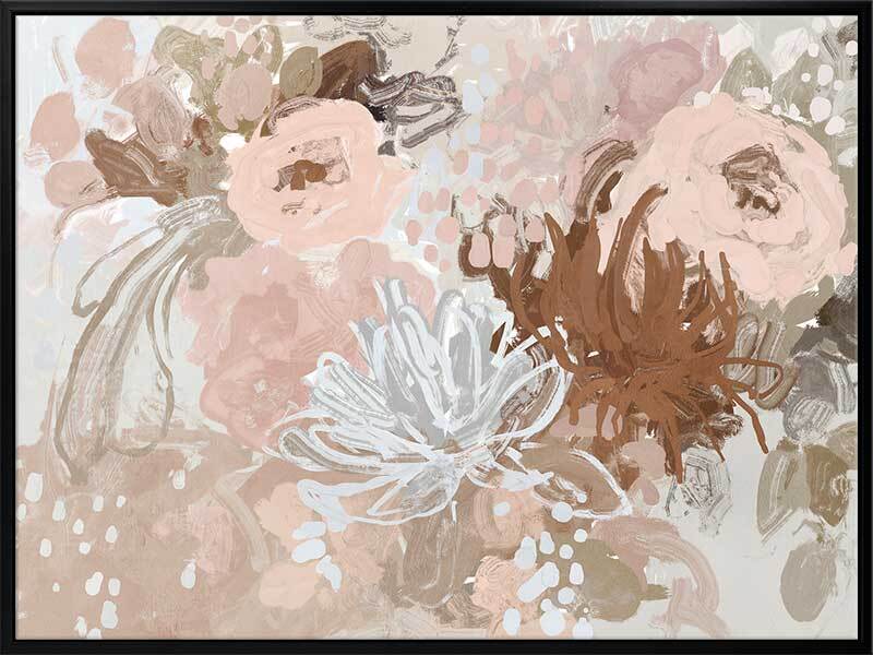 Blush Blossom Delight Canvas Art Print