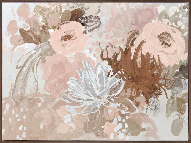 Blush Blossom Delight Canvas Art Print