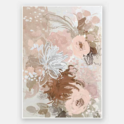 Blush Blossom Delight Unframed Art Print