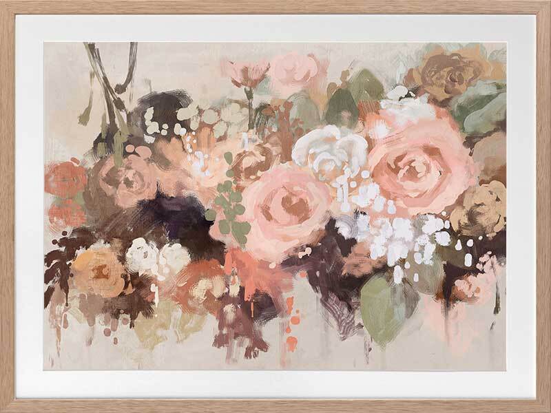 Pastel Petals Framed Art Print