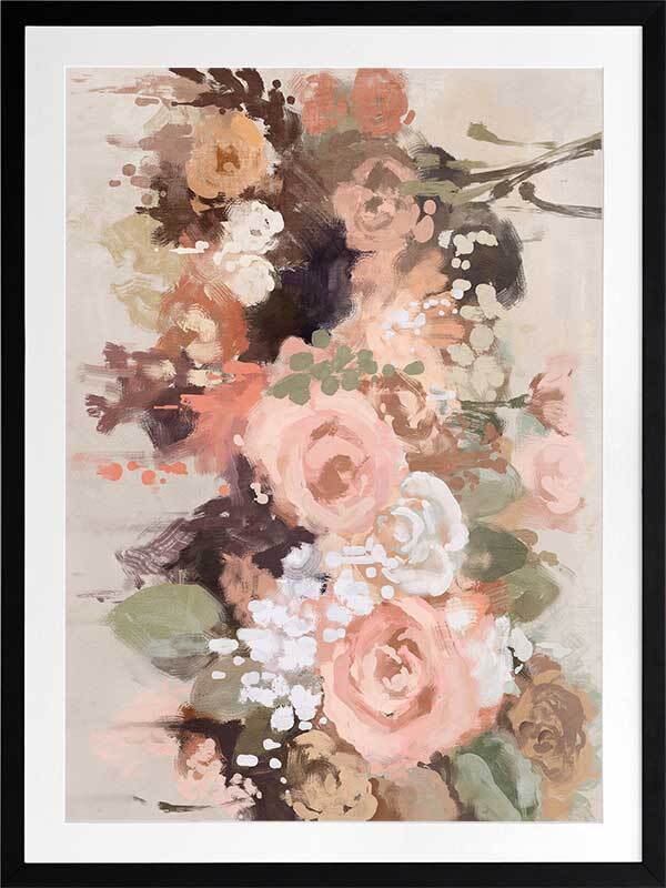 Pastel Petals Framed Art Print