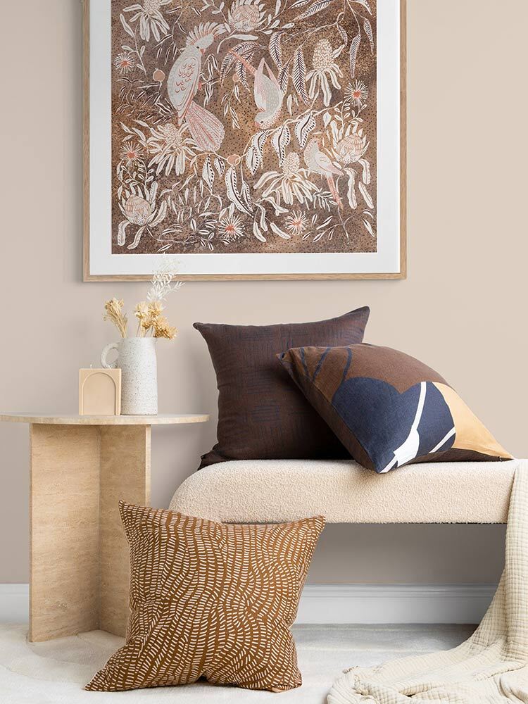 Plumage, Petals & Playfulness Framed Art Print | Lifestyle
